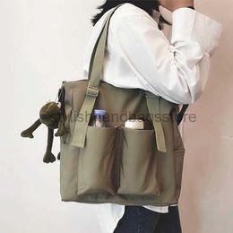Shoulder Bags new Women's Bag Simple Fashion Zipper Handbags Nylon Waterproof Large Capacity Tote Shoulder Bags Forstylishhandbagsstore