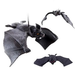 Other Festive Party Supplies Halloween Artificial Funny Pendant Simulation Bat Haunted House Party Trick Toy for Halloween ornaments party props 231019