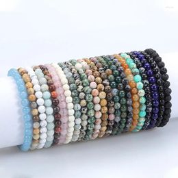 Strand 6mm Colourful Obsidian Hand Woven Beaded Bracelet Fashion Jewellery Accessories