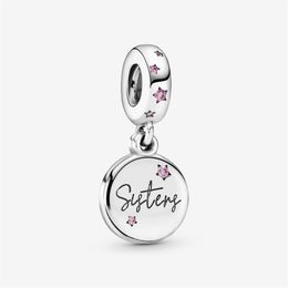 New Arrival 100% 925 Sterling Silver Forever Sisters Dangle Charm Fit Original European Charm Bracelet Fashion Jewelry Accessories287y