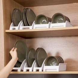 Kitchen Storage Plate Drying Rack Cabinet Organizer Bowl Pot Lid Stand Dish Shelf Holder Drainer Tray Accessories
