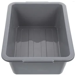 Storage Bottles Wash Dish Basin Pans Plastic Bus Tub Bins Portable Washing Handle Rectangular Commercial Tubs