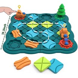 Doll House Accessories Road Maze Montessori Thinking Logic Toys Assembly Game Challenge Solution Reasoning Create Puzzle Board Game Gift For Children 231019