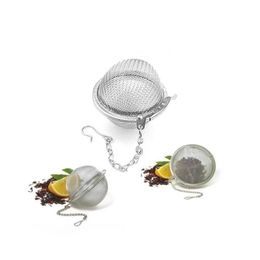 Coffee & Tea Tools Stainless Steel Tea Infuser 4.5Cm / 5.5Cm 7Cm /9Cm Pot Infusers Sphere Mesh Strainer Balls 100Pcs Home Garden Kitch Dhsnf