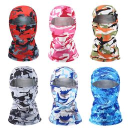 Cycling Caps Masks Ski Bike Cycling Army Hunting Hood Scarf Multi-Cam Military Airsoft Cap Men's Tactical Camouflage Balaclava Full Face Mask 231019