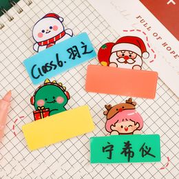Brooches Pin for Kids Children Acrylic Christmas Name Card Funny Badge and Pins for Cloths Bags Decor Cute Enamel Jewellery Gift for Friends Wholesale