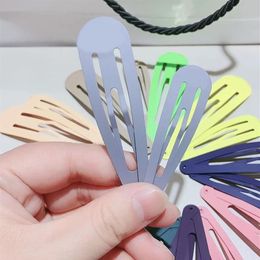 New style sanded simple alloy letter hair clips BB clip one word clip for ladies Favourite hairpins headdress Jewellery Accessories v226M