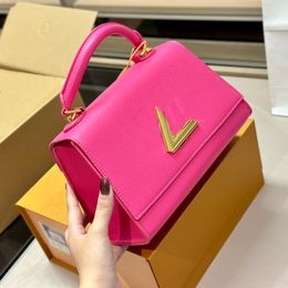 Elegant Designer Bag Women Shoulder Lady Twist Clutch Classic Design Grace Plain Colors Soft Cow Leather Louies Handbag Trend Brand Handle Purse Wallet Bags