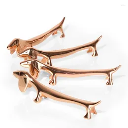 Hooks Chopsticks Japan Korea Rose Gold Dog Storage Holders Alloy Creative El Racks 2pcs