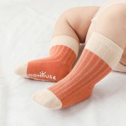 Kids Socks 3 Pairslot Baby Spring Autumn Infant Clothes Cotton Boneless Loose Elastic Dispensing Nonslip Boys Girls Floor hktyu 231019