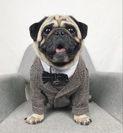 Dog Apparel Cat Clothes Wedding Party Suits For Small Dogs Pet Tuxedo Coat Costume XS S M L XL 2XL3299626