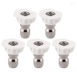 Lance Cs-1040 40-Degree Spray Tips With 1/4 Inch Quick Connect Fitting 4.0 Orifice And Pressure Washer Rated 6200 Psi 5-Pack Drop De