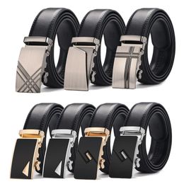 Belts Famous Brand Belt Men Top Quality Genuine Luxury Leather Belts for Men Strap Male Metal Automatic Buckle 231018