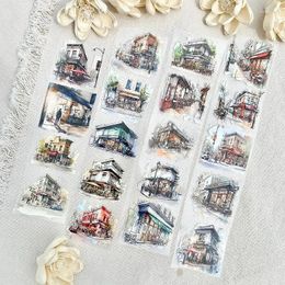 Gift Wrap NEVERLAND Vintage Cafe All Over The City Washi PET Tape Planner DIY Card Making Scrapbooking Plan Decorative Sticker