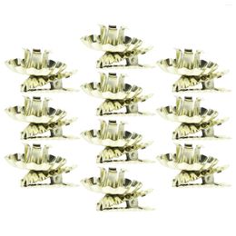 Candle Holders 10 Pcs Ornaments Christmas Holder Decorations Metal Tree Clips Decorate Xmas Candlestick