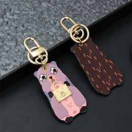 Luxury Woman Key Chain Speedy Keychains Groundhog Key Ring L Cute Designer Marmott Key Pendant Fashion Brand Portachiavi With Animale