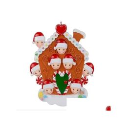 Christmas Decorations Ornaments Quarantine Survivor Resin Ornament Creative Toys Gift Tree Decor Mask Snowman Sanitized Family Jj Dr Dhnqs