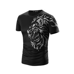 T Shirt Men Brand Short Sleeve Hip Hop Male T-Shirts Mens Tattoo Printing Casual Mens Funny Tshirt Slim Tee Tops 3XL264n