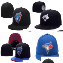 Ball Caps Blue-Jays Baseball Men Women Hip Hop Hat Bones Aba Reta Gorras Rap Fitted Hats H6-7.14 Drop Delivery Fashion Accessories S Dhqxh