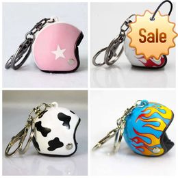 Mini Motorcycle Helmets Keychain Cute Safety Helmet Accessories Car Keychain Men And Women Fashion Creative Small Pendant New