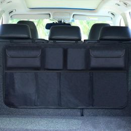 Car Organiser Large Capacity Trunk Storage Bag With Mesh Pocket And SUV Rear Seat Back