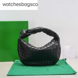 Woven Bottegaaveneta Medium Handbag Jodie Genuine Leather Bag Ueneta Sheepskin Knot Underarm Fashion Versatile Women Dumpling L