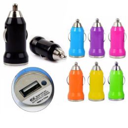 Mini single USB car charger Universal car socket use adapter bullet style for Iphone 7 7plus 6 6plus Samsung HTC LL