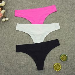 6pcs lots Seamless Intimate Panties Thongs Sexy Women Underwear Leopard Print Thin Gstrings Ice Silk Low Waist Girls Underpants Y1190w