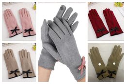 Luwomen-409 modedesign Kvinnors vattentäta handskar Velvet varm kondition utomhushandskar sporthandskar