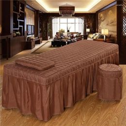 Bed Skirt 1PC Soft Beauty Salon Solid Color Spread For Hairdresser Polyester/Cotton 11 Options #s