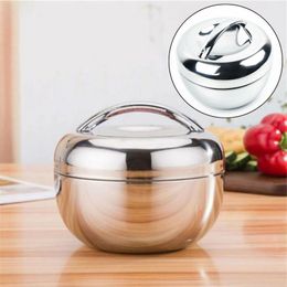 Bento Boxes Portable Stainless Thermo Insulated Thermals Food Container Bento Round Lunch Box SCVD889 231013