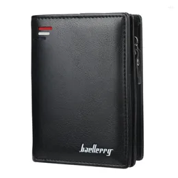 Wallets Men Leather Short Wallet ID Holder Vintage Bifold Pocket Change Coin Business Purse