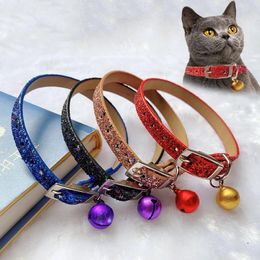 Cat Collars Collar Safety Breakaway Small Dog Canvas Tie Adjustable Neck Strap For Puppy Kittens Necklace With Bell Pet Supply