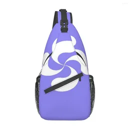 Duffel Bags Basque Cross Lauburu Blue Euskadi Chest Bag Trendy Large Capacity For Office Nice Gift Customizable