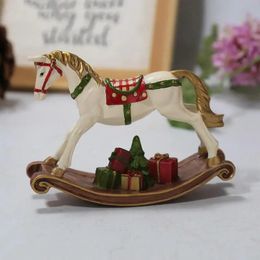 Christmas Decorations Painted Rocking Horse Ornaments For Party Supplies Home Decoration Year 2023 Navidad 231018