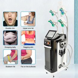 Vertical 40KHZ Cavitation Fat Burning Cellulite Removal RF Face Lifting Wrinkle Removal Lipolaser Cryolipolysis Machine 9 Handles