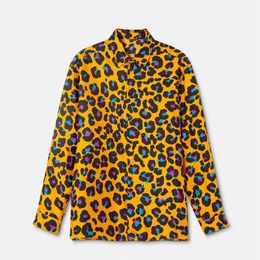 Daisy Leopard Shirt Mens Designer Shirts Brand Clothing Men Long Sleeve Dress Shirt Hip Hop Style Quality Cotton Tops 104009259R
