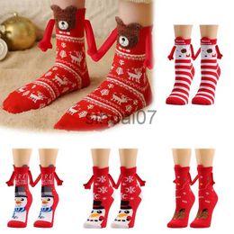 Christmas Decorations 1 Pair of Christmas Sucking Hands in Hand Socks Girl Holding Socks Harajuku Lovely Couple Cotton Socks Christmas Gift x1019