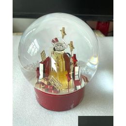 Christmas Decorations 2023 Edition C Classics Red Christmas Snow Globe With Per Bottle Inside Crystal Ball For Special Birthday Novelt Dhlyo