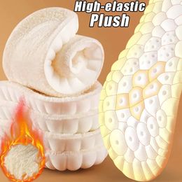 Shoe Parts Accessories Winter Memory Foam Wool Heat Insoles Soft Elastic Foot Support Pads Thicken Thermal Boots Sport Insole Insert Cushion 231019
