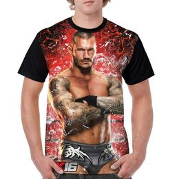 Randy Orton T Shirts Mens Classic Design Casual Comfortable Sweatshirts Novelty Clothing Breathable Short Sleeve Polyester Streetw212V