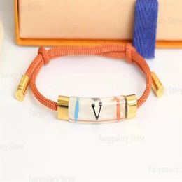 New style Charm designer Adjustable Titanium Steel and Corded Bracelet for Lovers women men fashion jewelry Gift264I