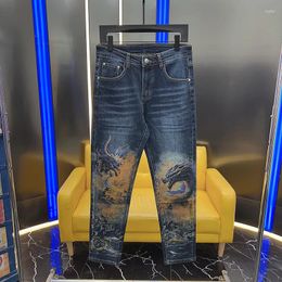 Men's Jeans P08340 Fashion 2023 Runway Luxury European Design Party Style Clothing