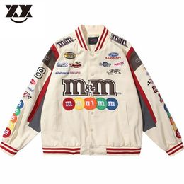 Mens Racing Jacket Letters Embroidery Baseball Varsity Hip Hop Streetwear Casual Racer Bomber Unisex Fashion Coats 220715250k