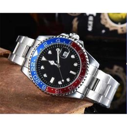 Rolaxs 2023 Calendar Ceramic Watch Tooth Ring Fashion Female Master Class Men High-quality Quartz Mechanical Movement Gmt Designer Diamond Steel Band Watch