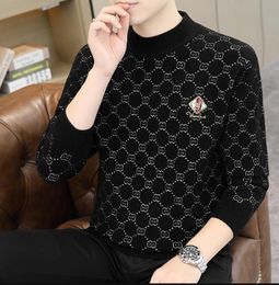 Winter men's Casual warm pullover knitted sweater male fashion handsome boys sweaters slim fitting knit white soft Sweaters Men Trendy Coats tops clothing