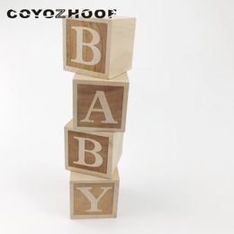 Christmas Decorations 4Pcs Natural Nursery Blocks 4cm Baby Blocks Rustic Baby Girl or Boys Nursery Decor Christmas Kids Gifts Children Toys 231019