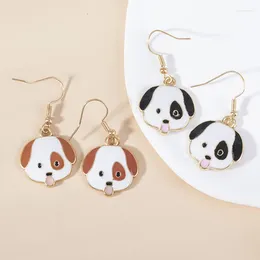 Dangle Earrings SANSANGO 1PAIR Colourful Enamel Puppy Dog Drop For Women Fashion Animal Dangling Girls Jewellery Party Gift