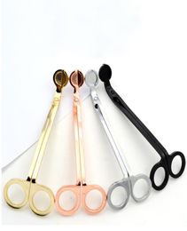 17CM Stainless Steel Candle Scissors Wick Trimmer Oil Lamp Trim Scissor Cutter Snuffer Tool Hook Clipper3377213