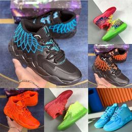 OG Sports Shoes Box med 2023 Lamelo Ball 1 MB01 basketskor sneaker och Morty Purple Cat Galaxy Mens Trainers Beige Black Blast Buzz